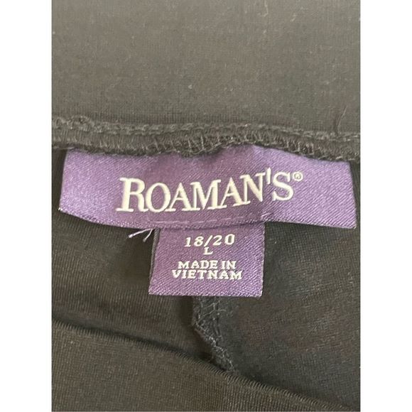 Roaman’s faux leather pants 18/20 black women’s - Picture 7 of 8